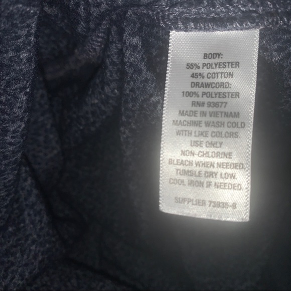 a.n.a Womens Size L Pullover Sweatshirt Long Sleeve Tie Sides Blue - Picture 7 of 8